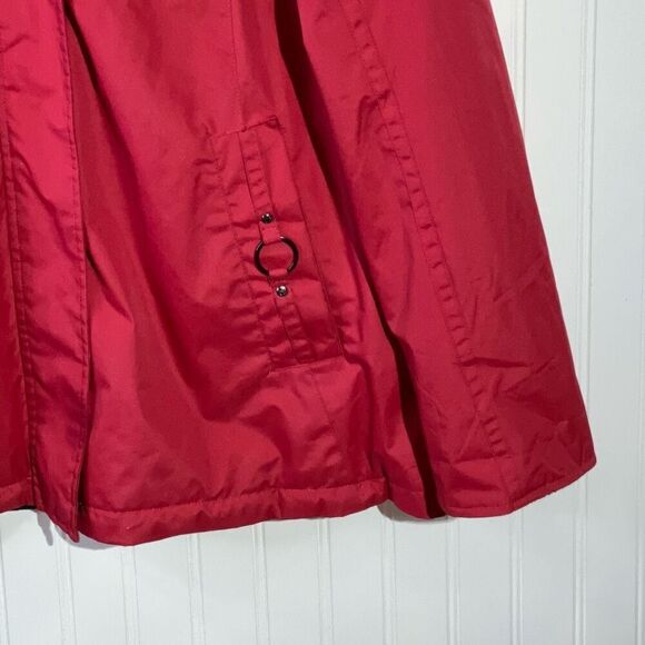 Free Country Reversible Hooded Jacket Women's Plus Size 1X Red And Black Pockets - Picture 5 of 9